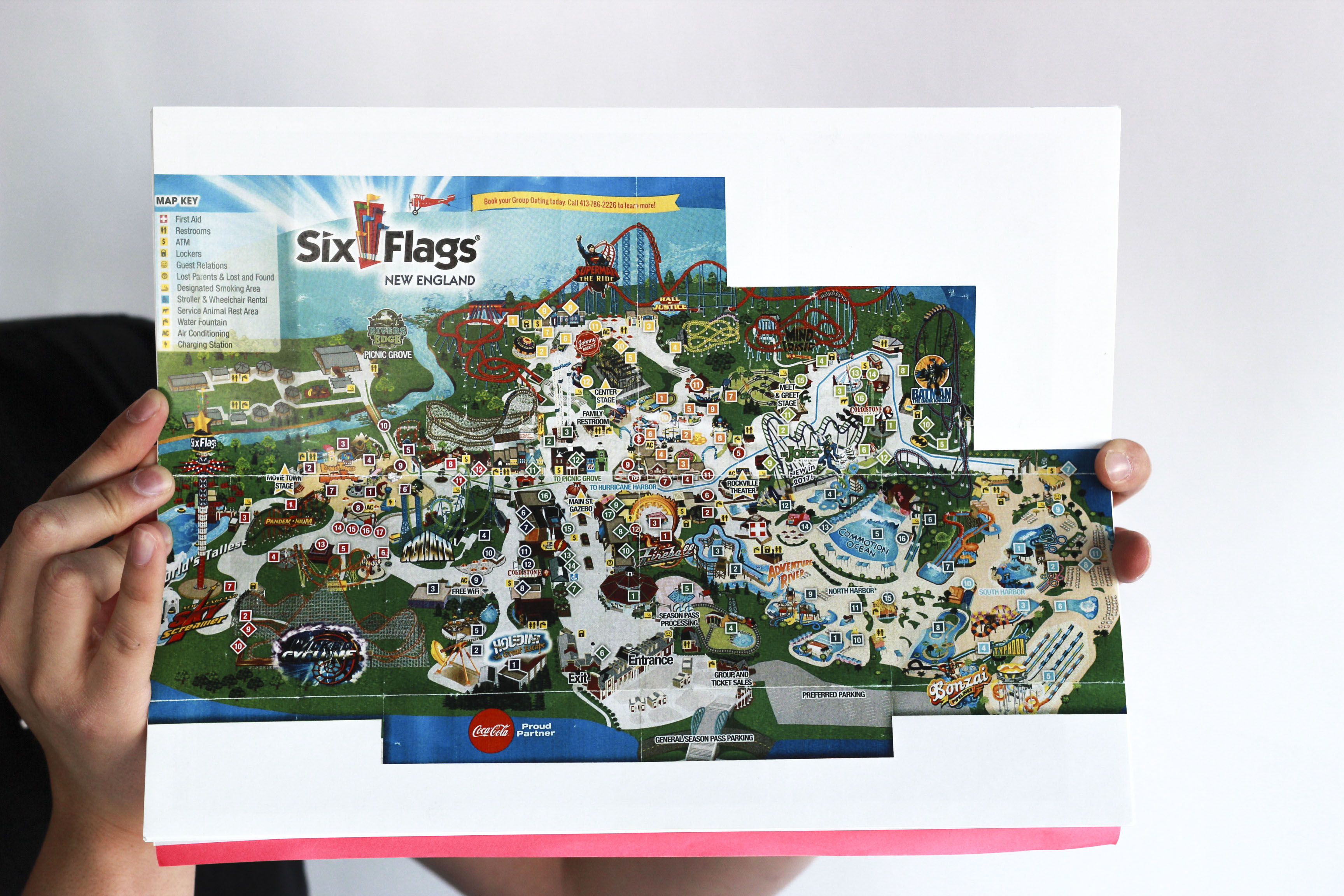 Six Flags New England Park Map
