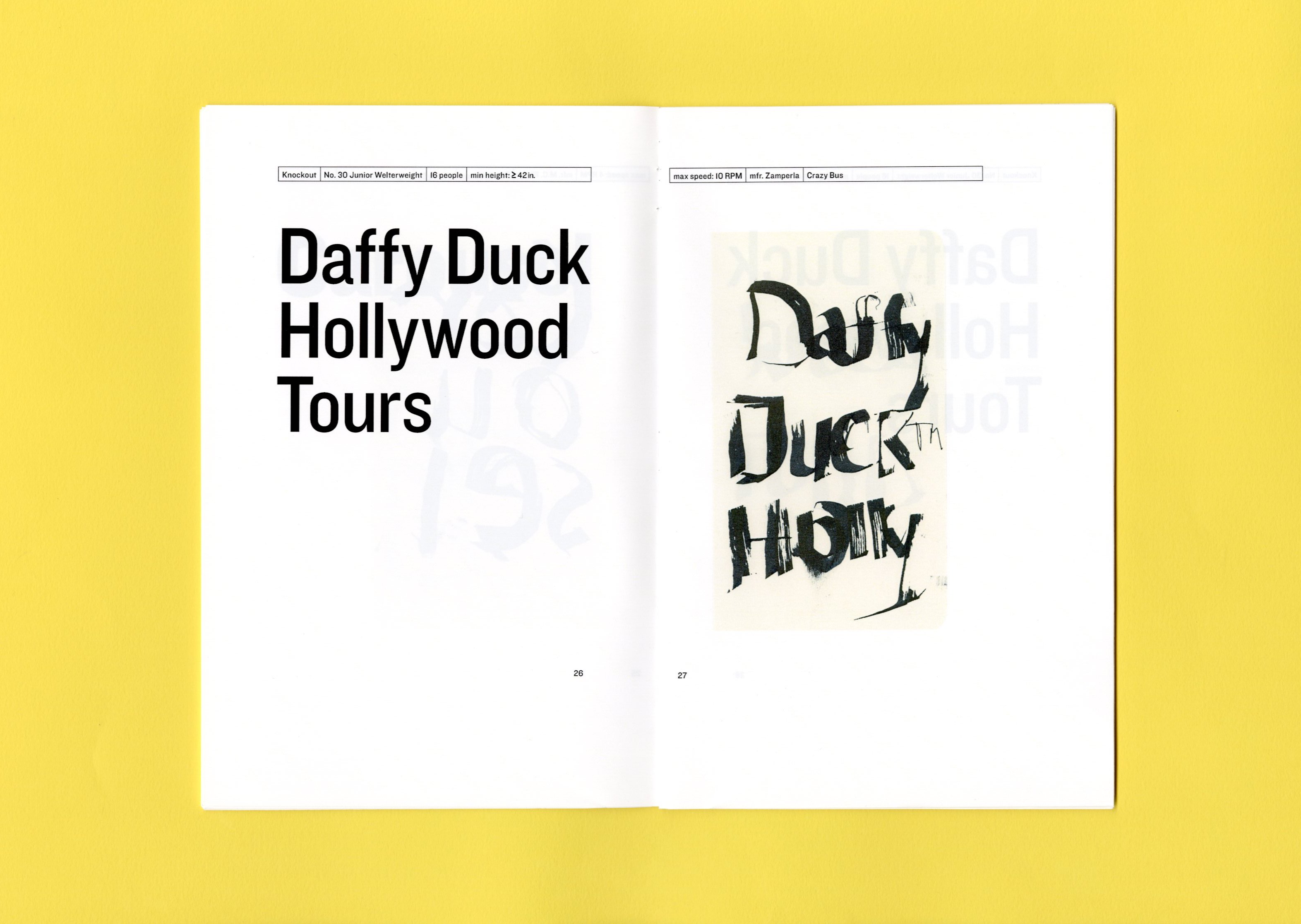 Daffy Duck Hollywood Tours