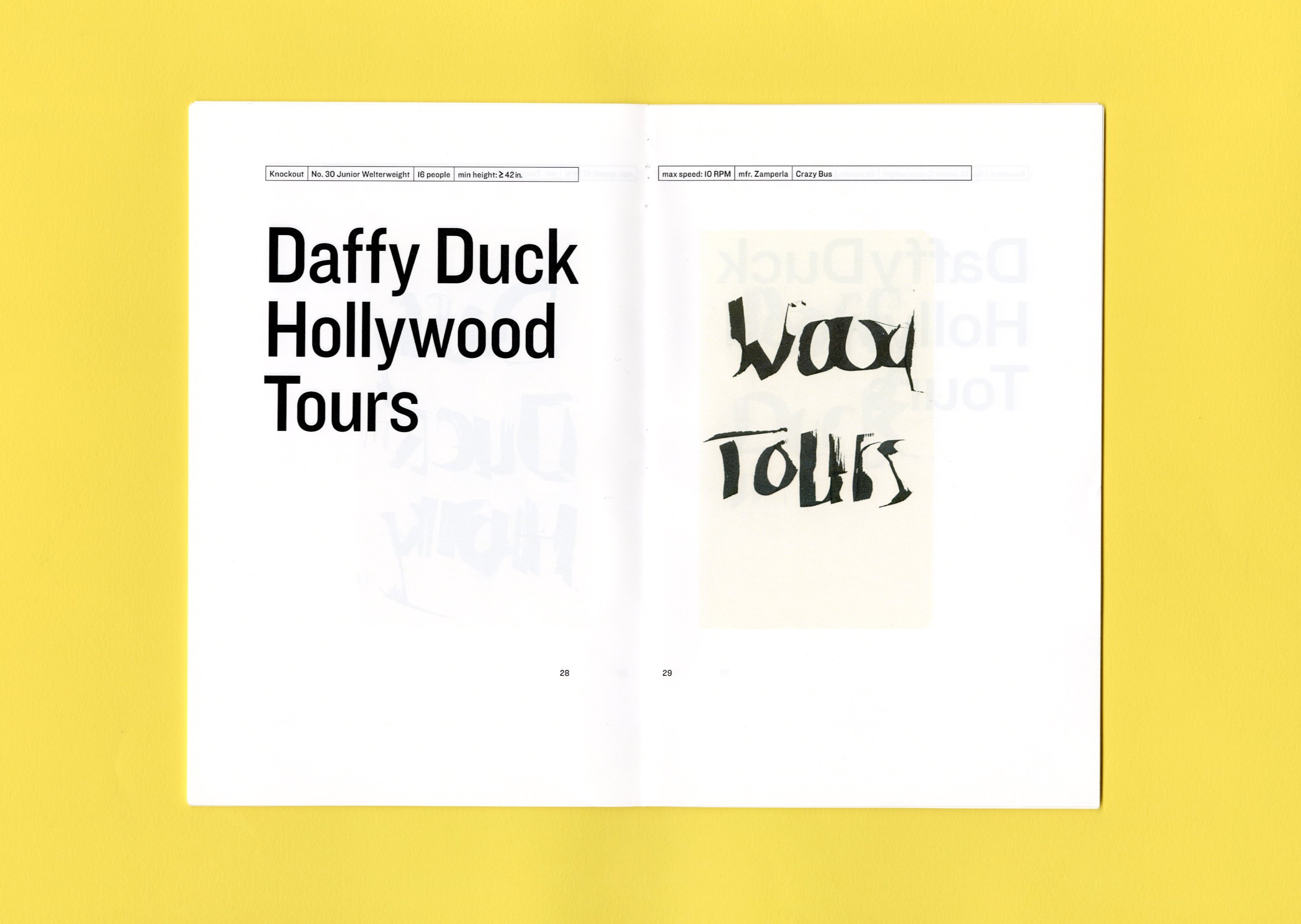 Daffy Duck Hollywood Tours