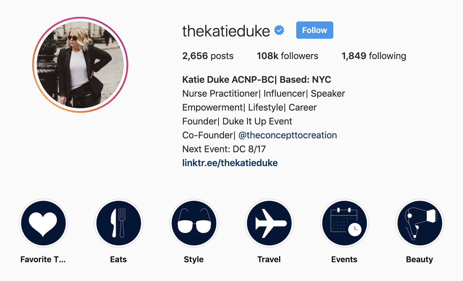 Katie Duke instagram icons
